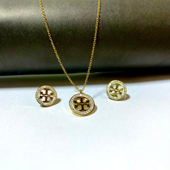 Branded Zircon Set TB (Anti Tarnish)