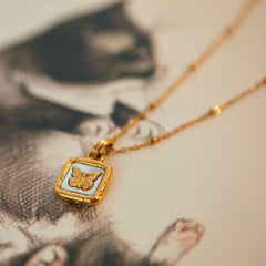 18K Gold Plated Butterfly Necklace