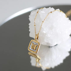 18K Gold Plated Butterfly Necklace