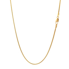 4K Yellow Gold 16" Snake Chain – Elegant & Timeless Jewelry