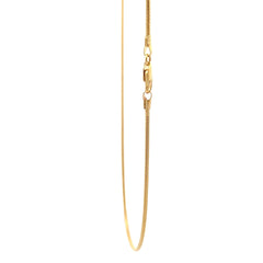 4K Yellow Gold 16" Snake Chain – Elegant & Timeless Jewelry