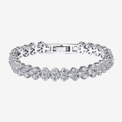 Trendy Shining Heart Stone Bracelet for Girls – Adjustable & Elegant