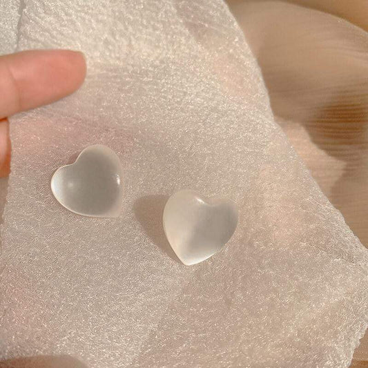 Pale Hearts Earrings