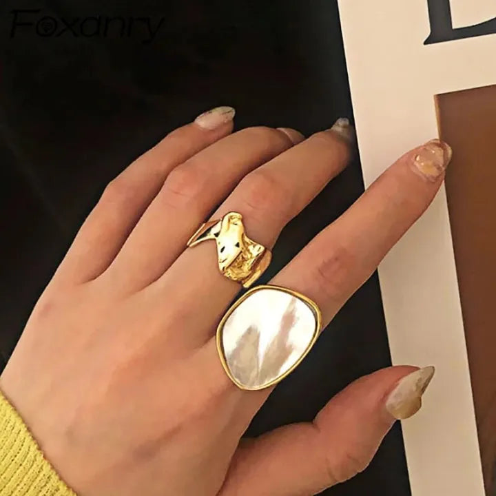 LuxyHub women’s jewelry - statement ring 