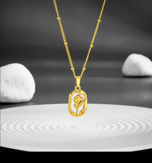 Roselle Rose Necklace