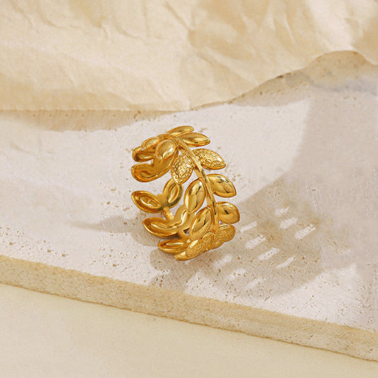 Gold Plated  Adjustable Finger Ring