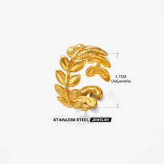 Gold Plated  Adjustable Finger Ring