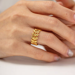 Gold Plated  Adjustable Finger Ring