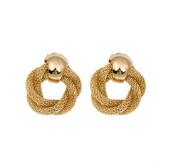 Small Gold Rope Earrings