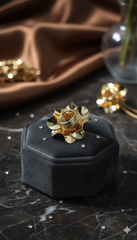 Vintage Rose Stainless Steel Ring