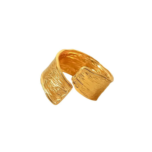 Luxy Texture Wide Band Ring
