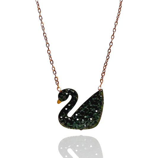 BLACK SWAN NECKLACE
