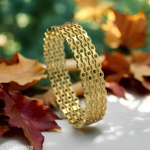 Gold Plated Stainless Steel Cuff Bracelet | Luxury Wide Bangle for Women