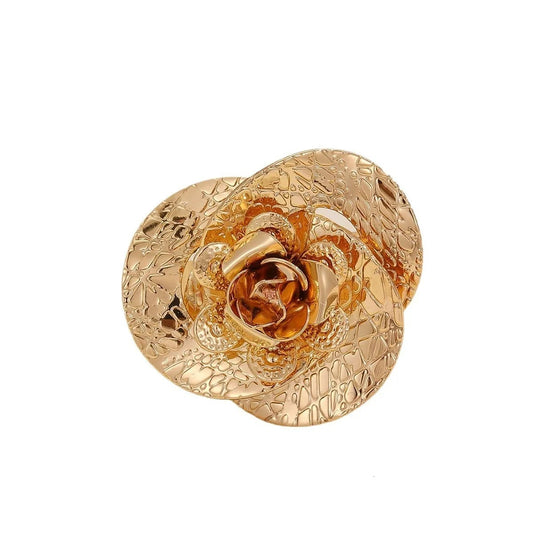 Textured Rose Ring - Luxyhub