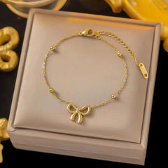 Bow Bracelet – Dainty Charm Jewelry for Women