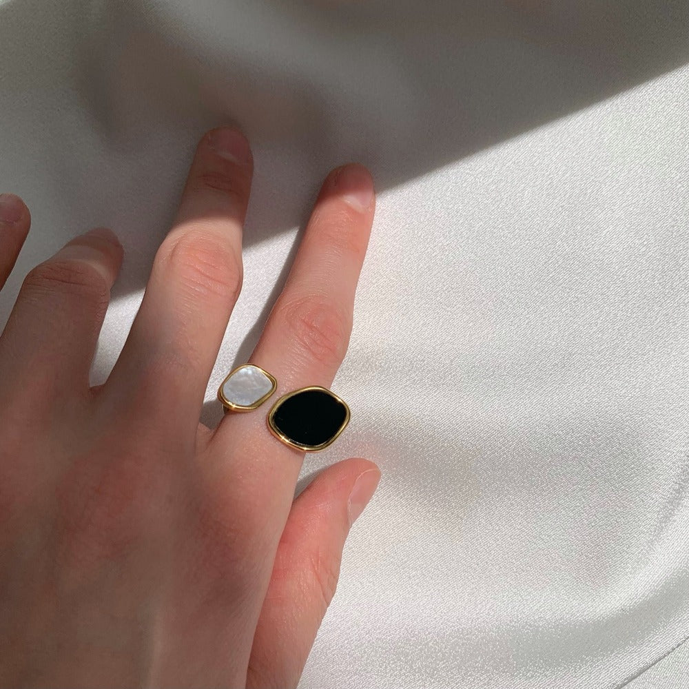 Stainless Steel Shell Ring – Handmade Luxury Jewelry