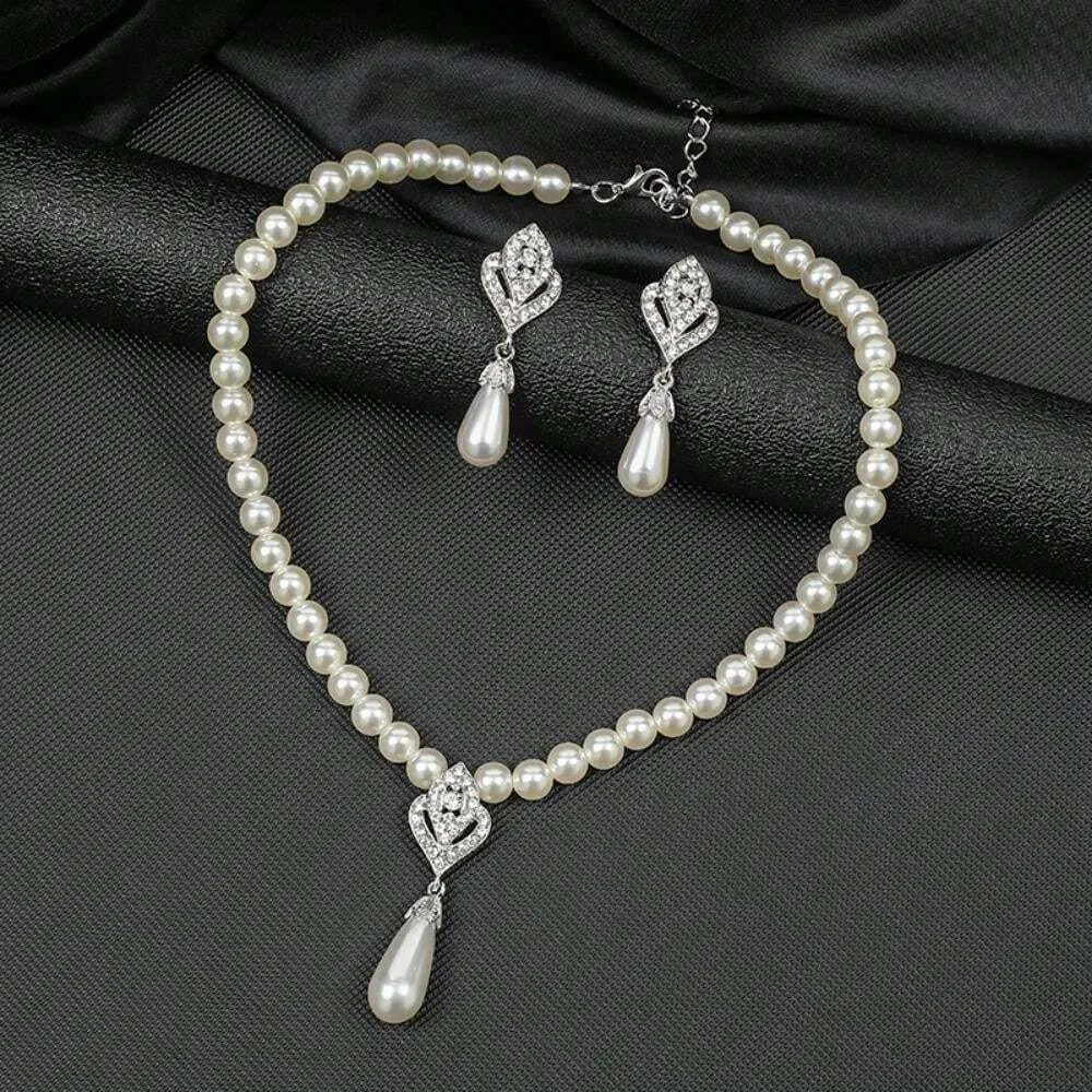 Pearl Charm Jewelry Set – 3pcs