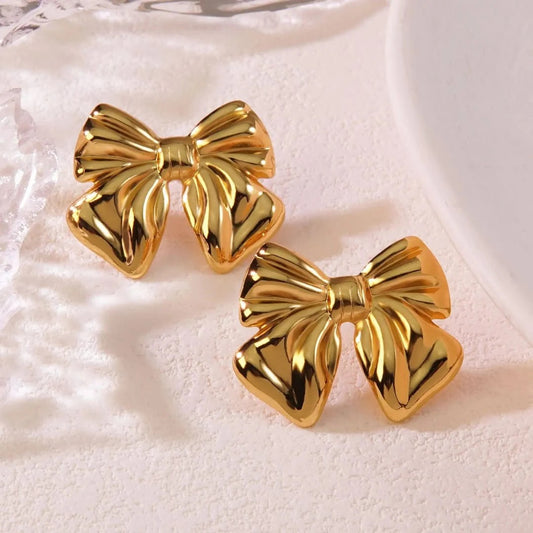 Elegant Anti-Tarnish Bow Earrings