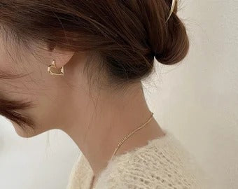 Korean Style Heart Earrings