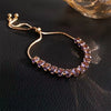 Luxury Pink Rhinestone Bracelet for Women