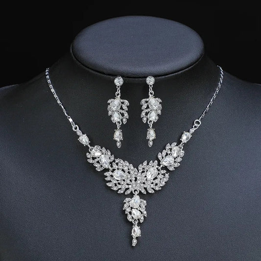 Luxury Vintage Bridal Jewelry Set | Necklace & Earrings – LuxyHub