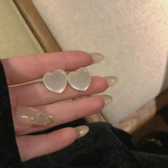 Simple Love Resin Earrings for Women | Stylish Lightweight Jewelry