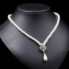 Elegant Pearl Necklace Set – Light Luxury European Style