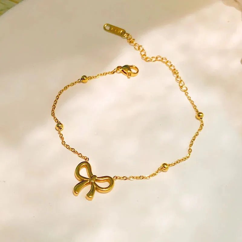 Bow Bracelet – Dainty Charm Jewelry for Women