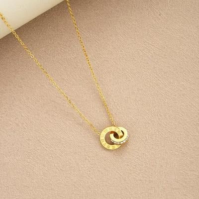 Roman Numeral Stainless Steel Necklace