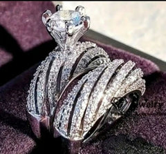 Diamond Wedding Ring Set – Size 10