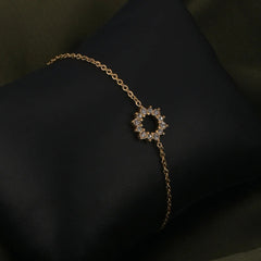 Celestial Glow 18K Gold-Plated Halo Bracelet