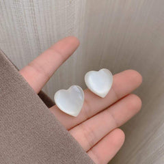 Pale Hearts Earrings